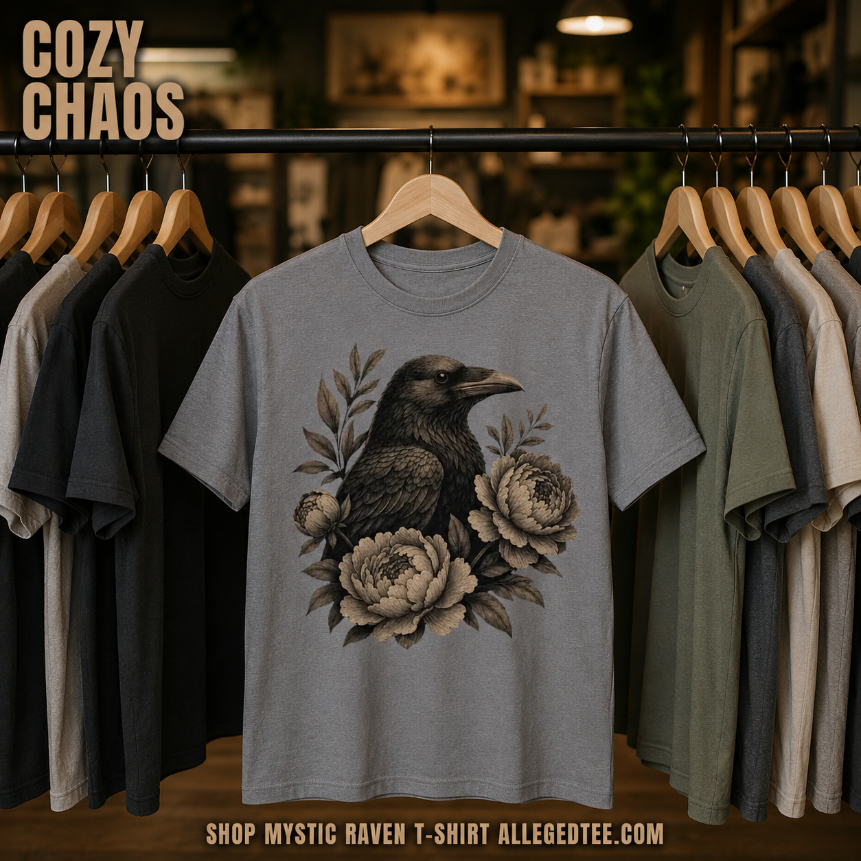 Mystic Raven T-Shirt_boutique_rack