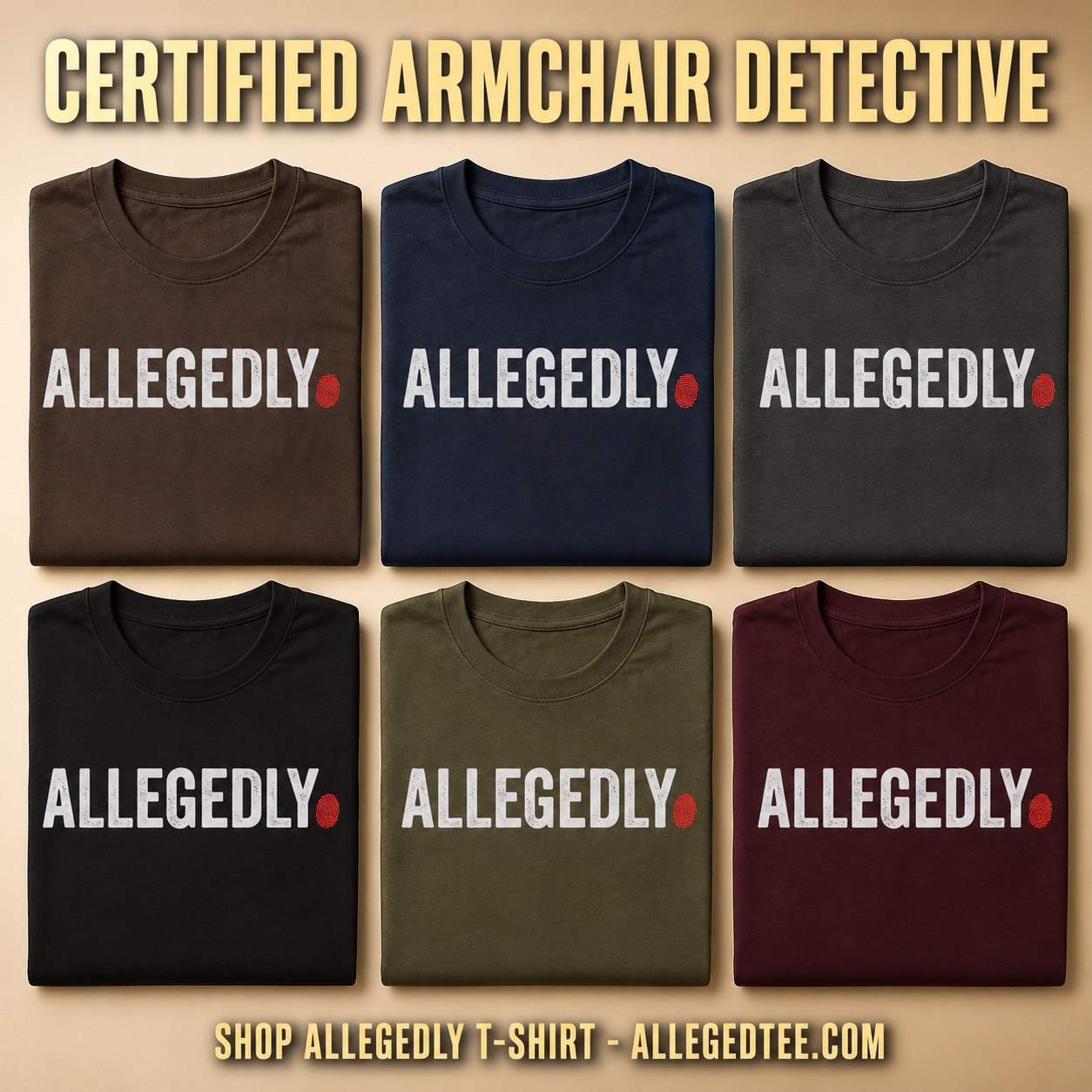 Allegedly Fingerprint T-Shirt_6color_grid