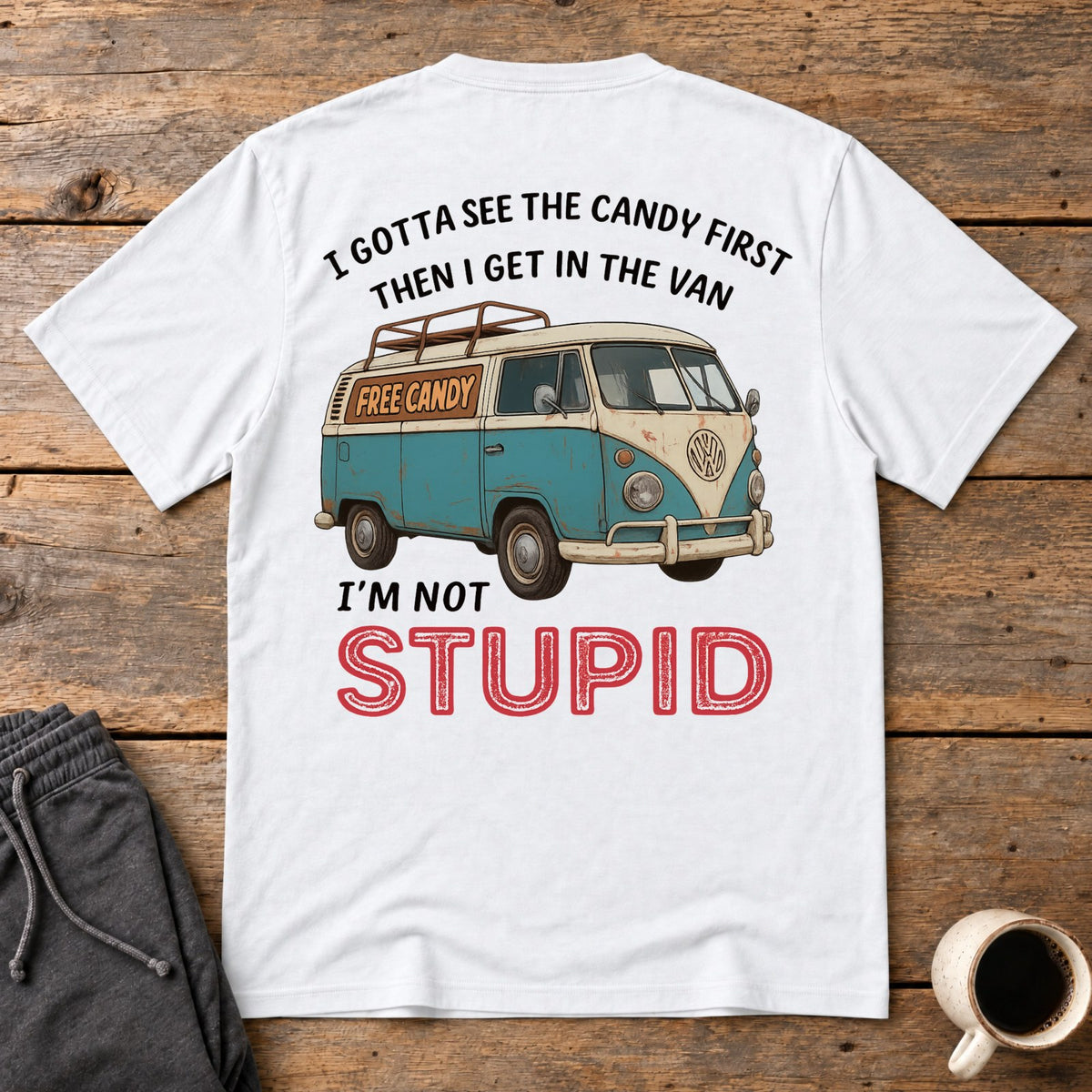 Free Candy Logic Back Print Tee - White