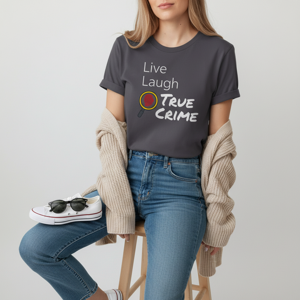 Live Laugh True Crime T-Shirt_pairing