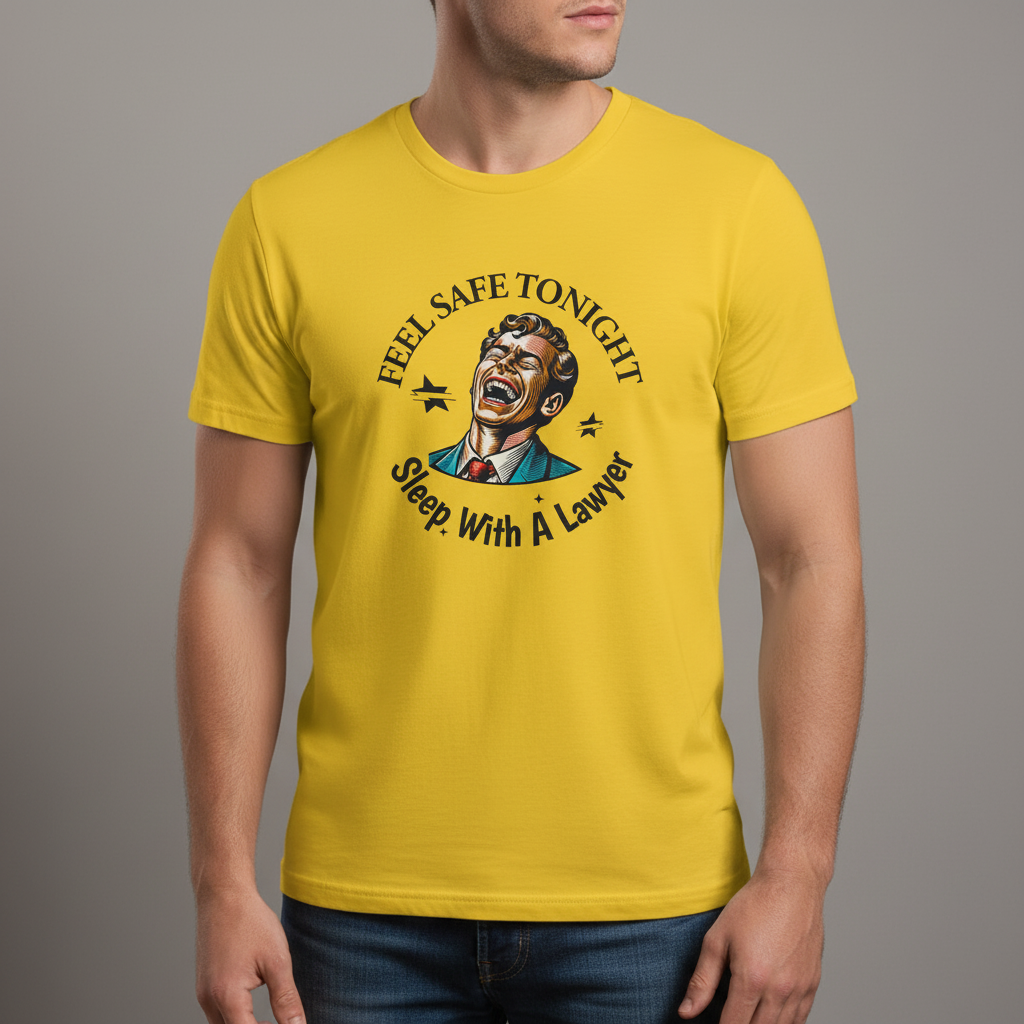 Sleep With a Lawyer T-shirt_benefit