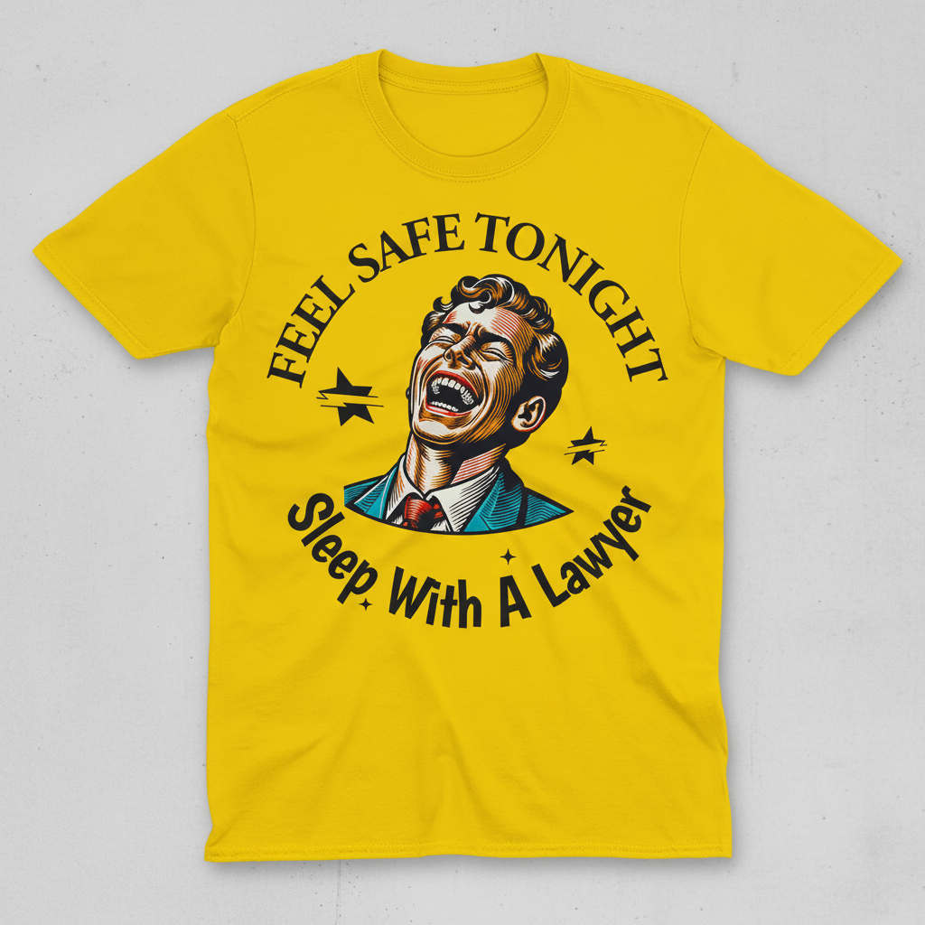 Sleep With a Lawyer T-shirt_space