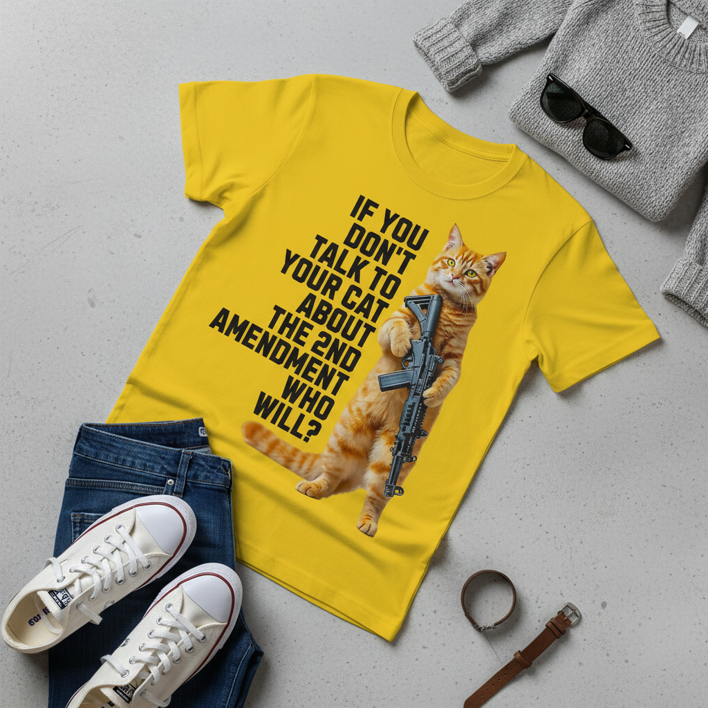 Armed & Purrpared - 2nd Amendment Cat T-shirt_pairing