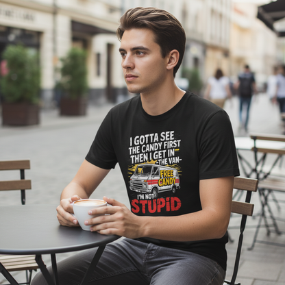 Not Stupid Candy Van T-Shirt_lifestyle