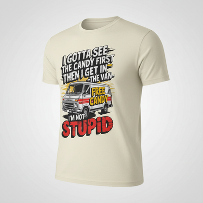 Not Stupid Candy Van T-Shirt_space