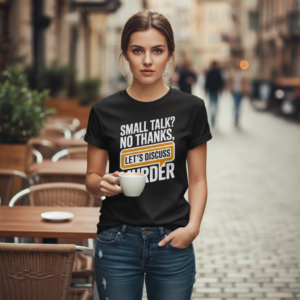 Let's Discuss Murder T-Shirt_lifestyle