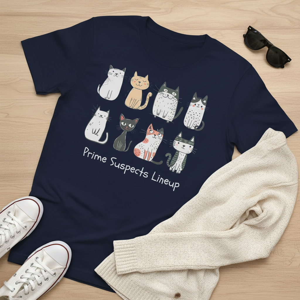 Quirky Cats Squad T-Shirt_pairing