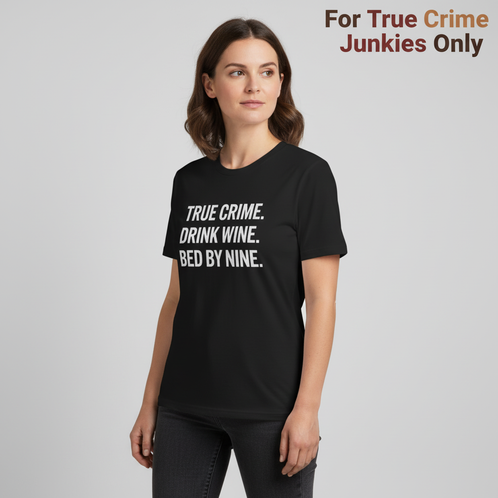 True Crime Wine Time T-Shirt_hero