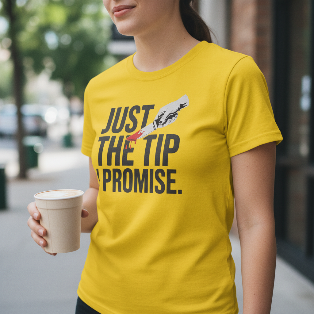 Just the Tip I Promise T-Shirt_lifestyle