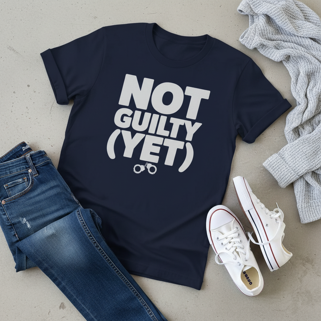 Not Guilty (Yet) T-Shirt_pairing