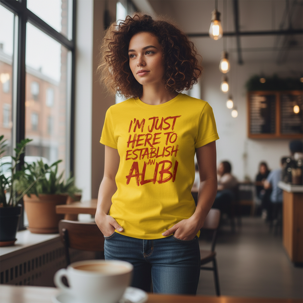 Establish an Alibi T-Shirt_lifestyle