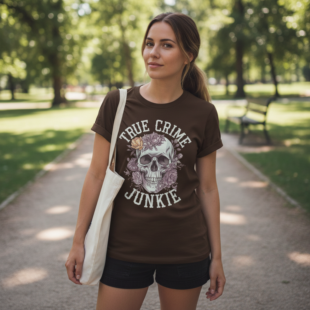 True Crime Junkie T-Shirt_lifestyle