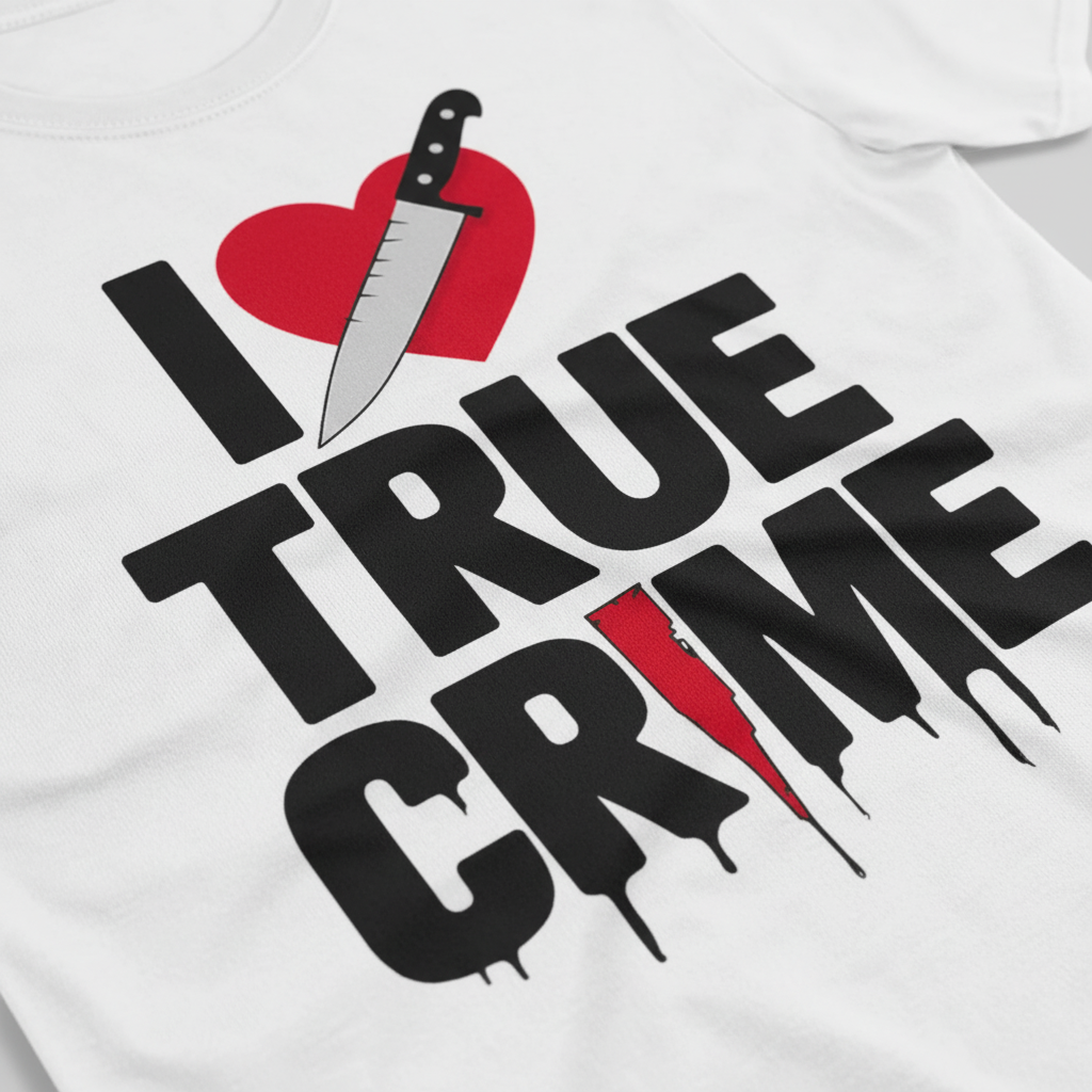 I Love True Crime T-Shirt_closeup