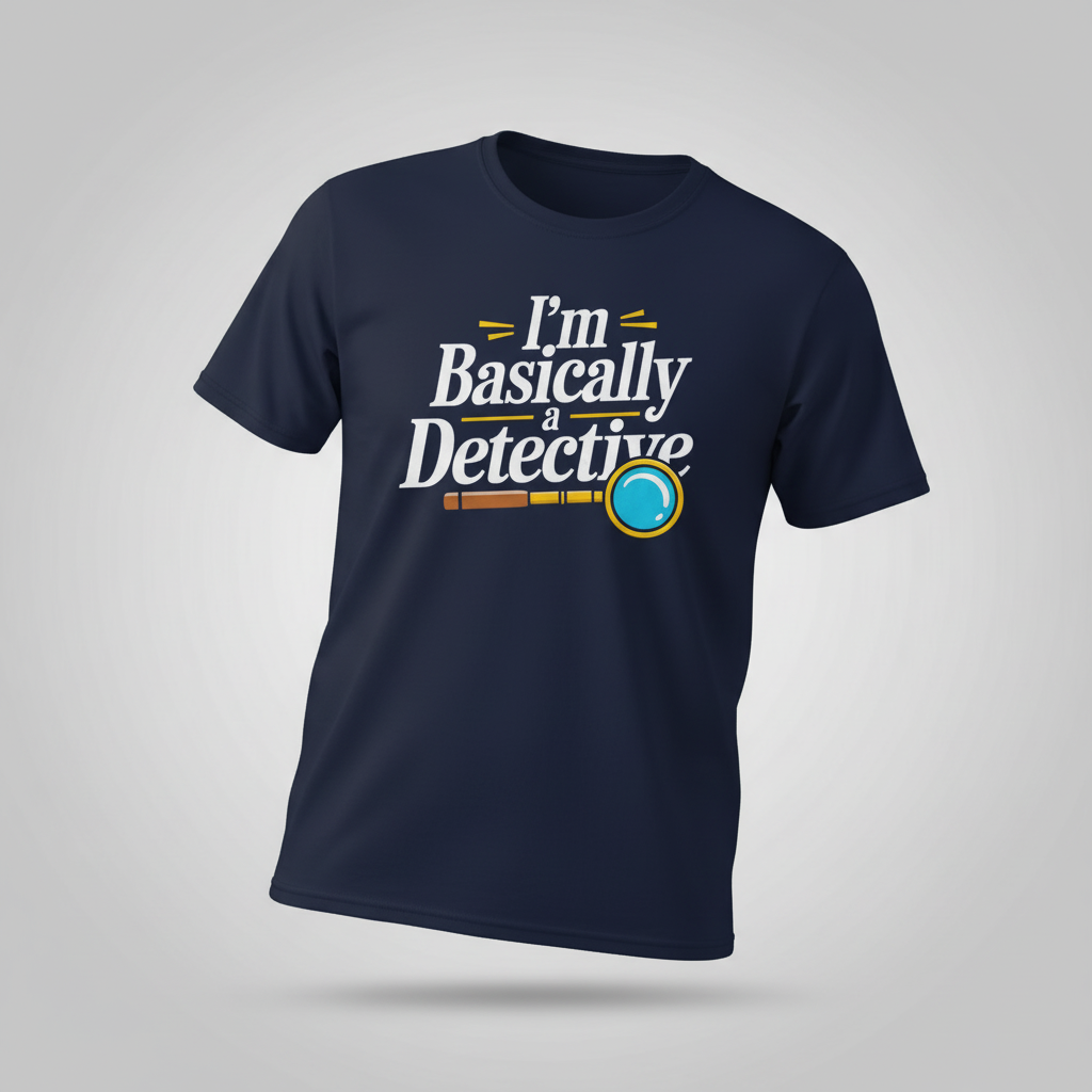 Basically a Detective T-Shirt_space