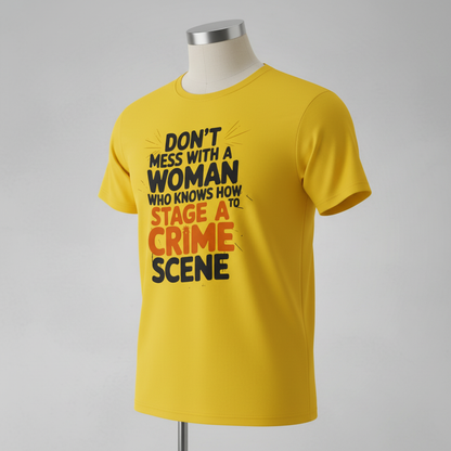 Staging a Crime Scene T-Shirt_space
