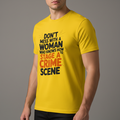 Staging a Crime Scene T-Shirt_benefit