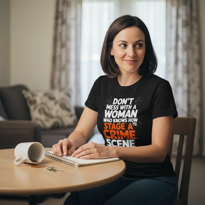 Staging a Crime Scene T-Shirt_use