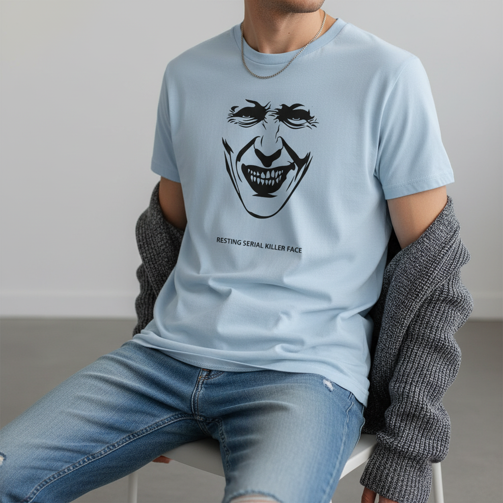 Resting Serial Killer Face T-Shirt_pairing