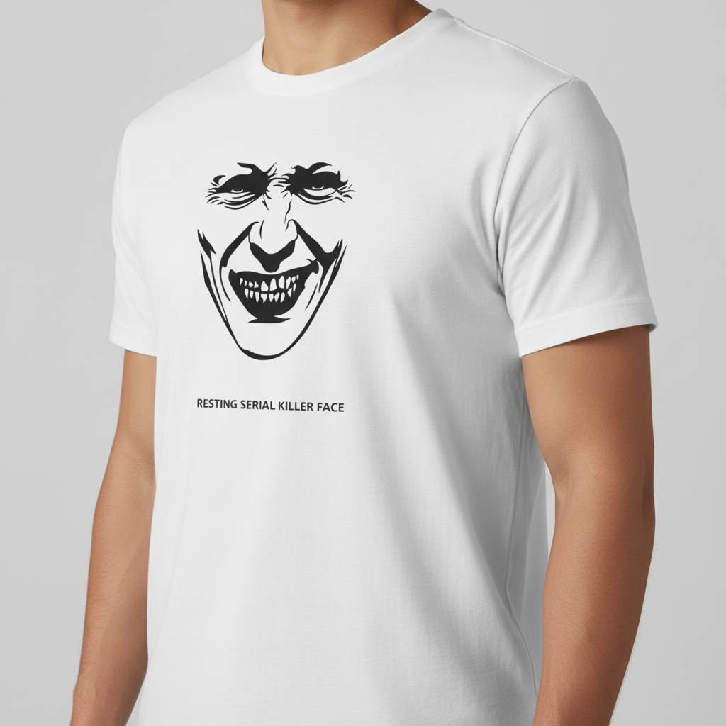 Resting Serial Killer Face T-Shirt_space