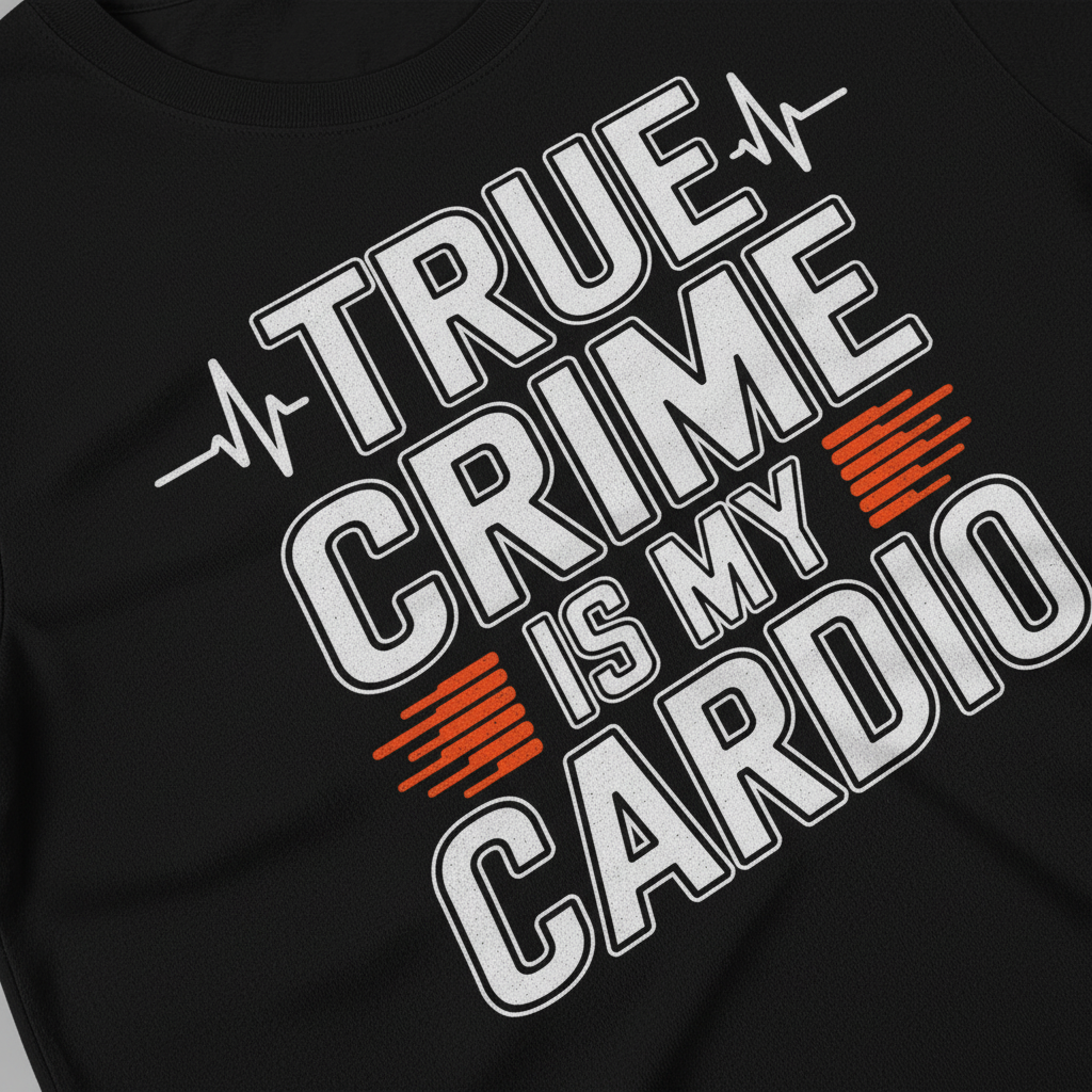 True Crime Cardio T-Shirt_closeup