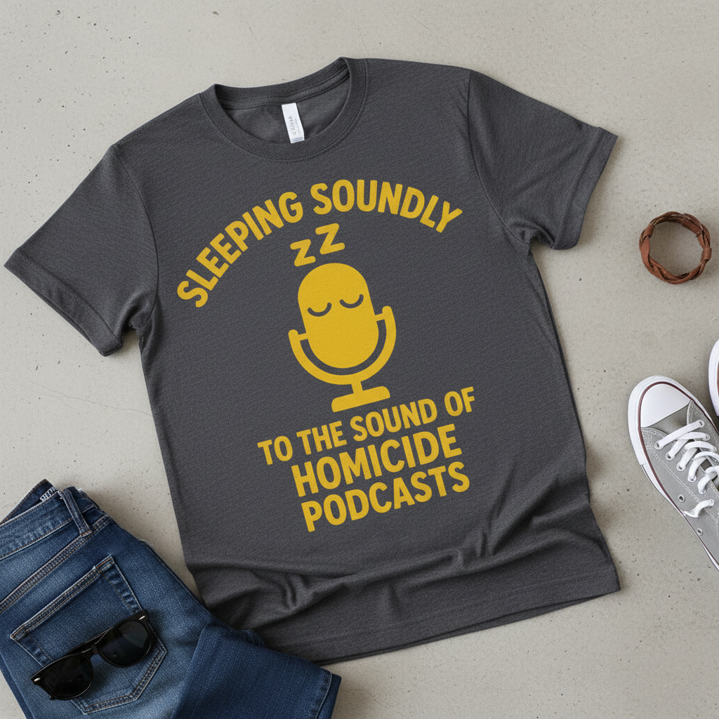 Sleeping Soundly Homicide Podcasts T-Shirt_pairing