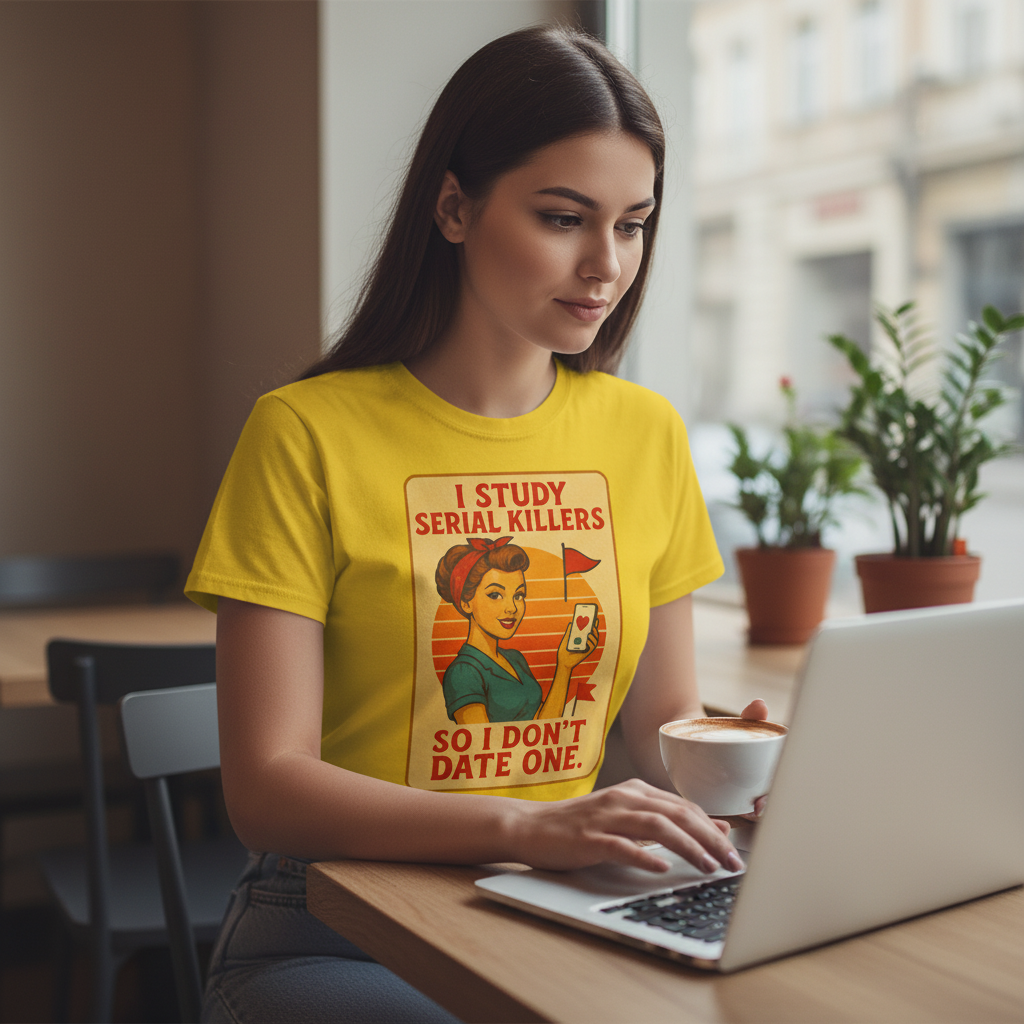 Serial Killer Red Flag T-Shirt_use