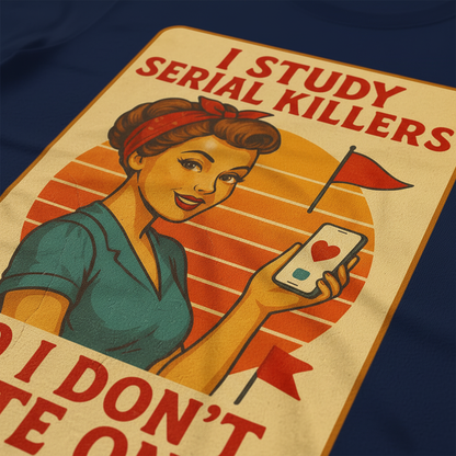 Serial Killer Red Flag T-Shirt_closeup