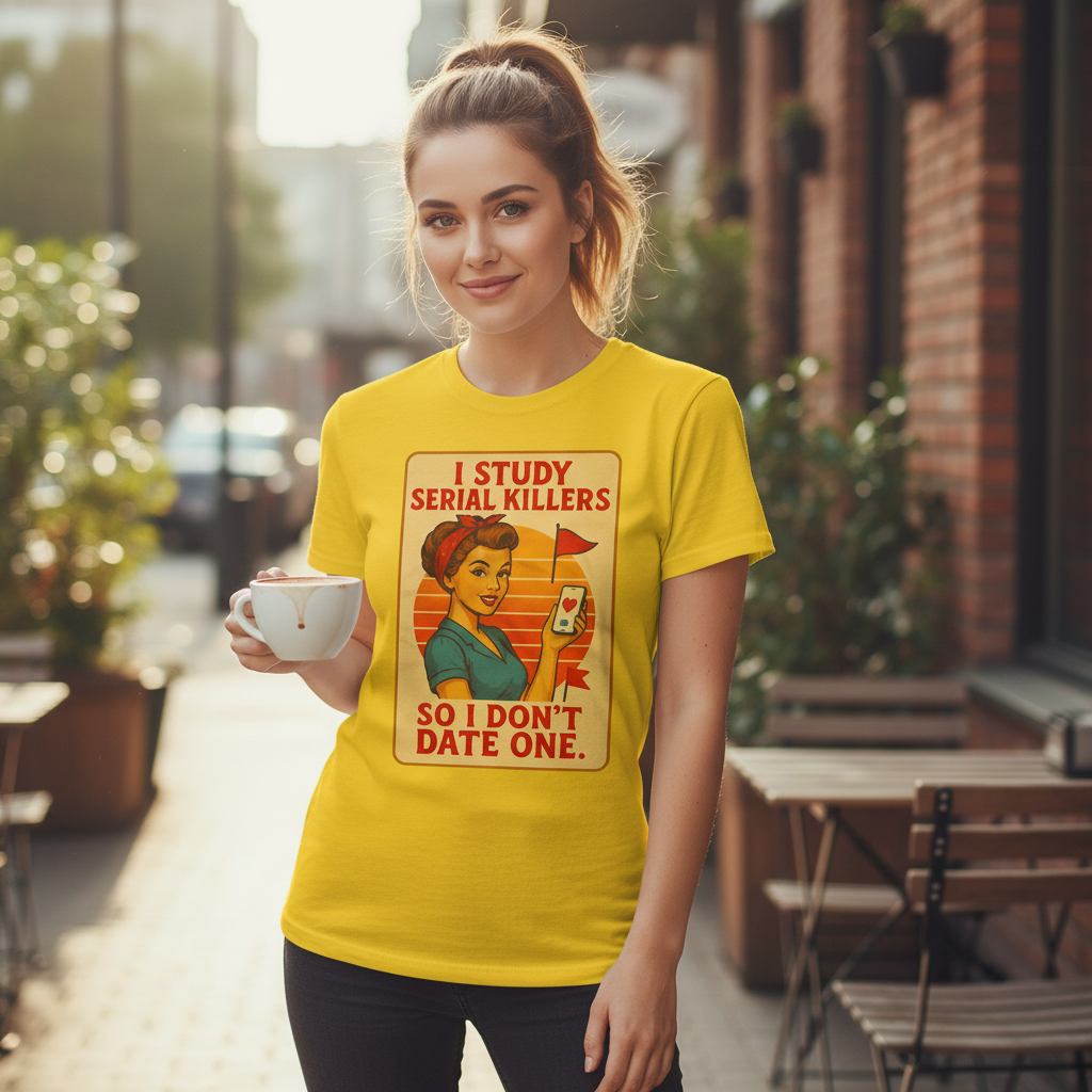 Serial Killer Red Flag T-Shirt_lifestyle