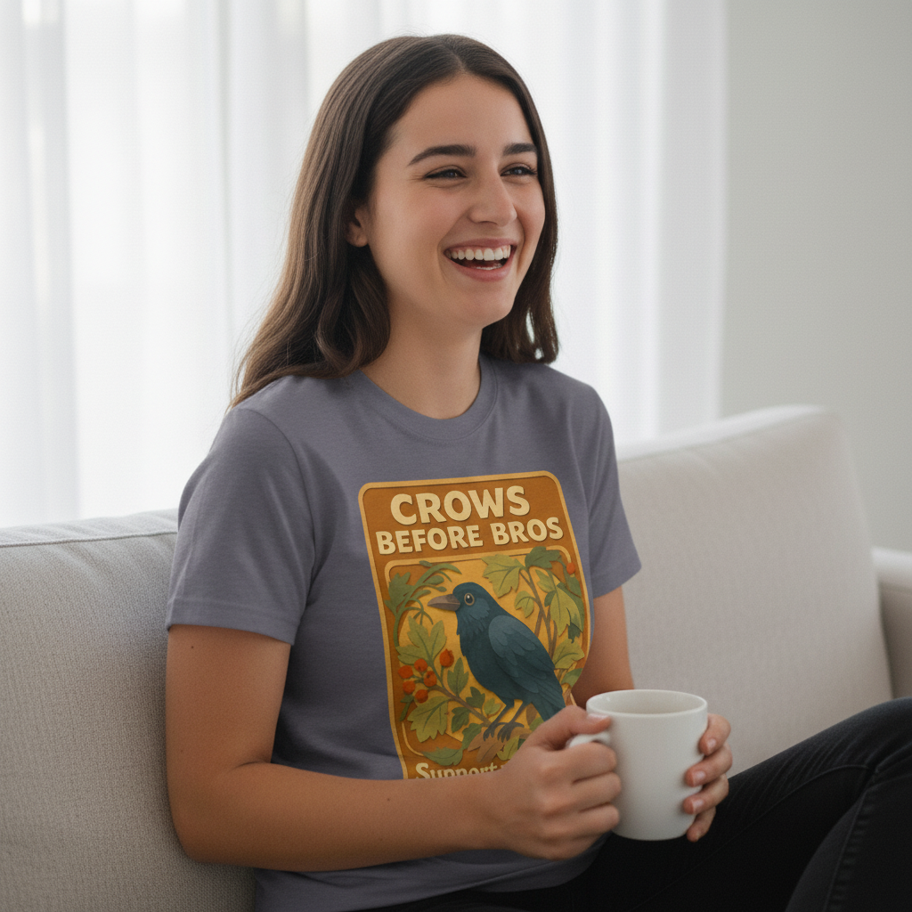 Crows Before Bros T-Shirt_use