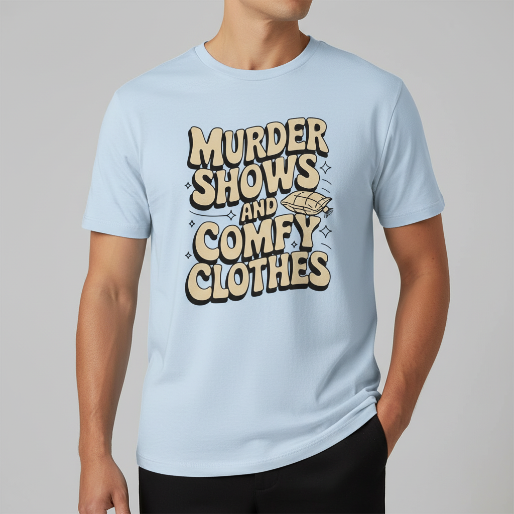 Murder Shows and Comfy Clothes T-Shirt_benefit