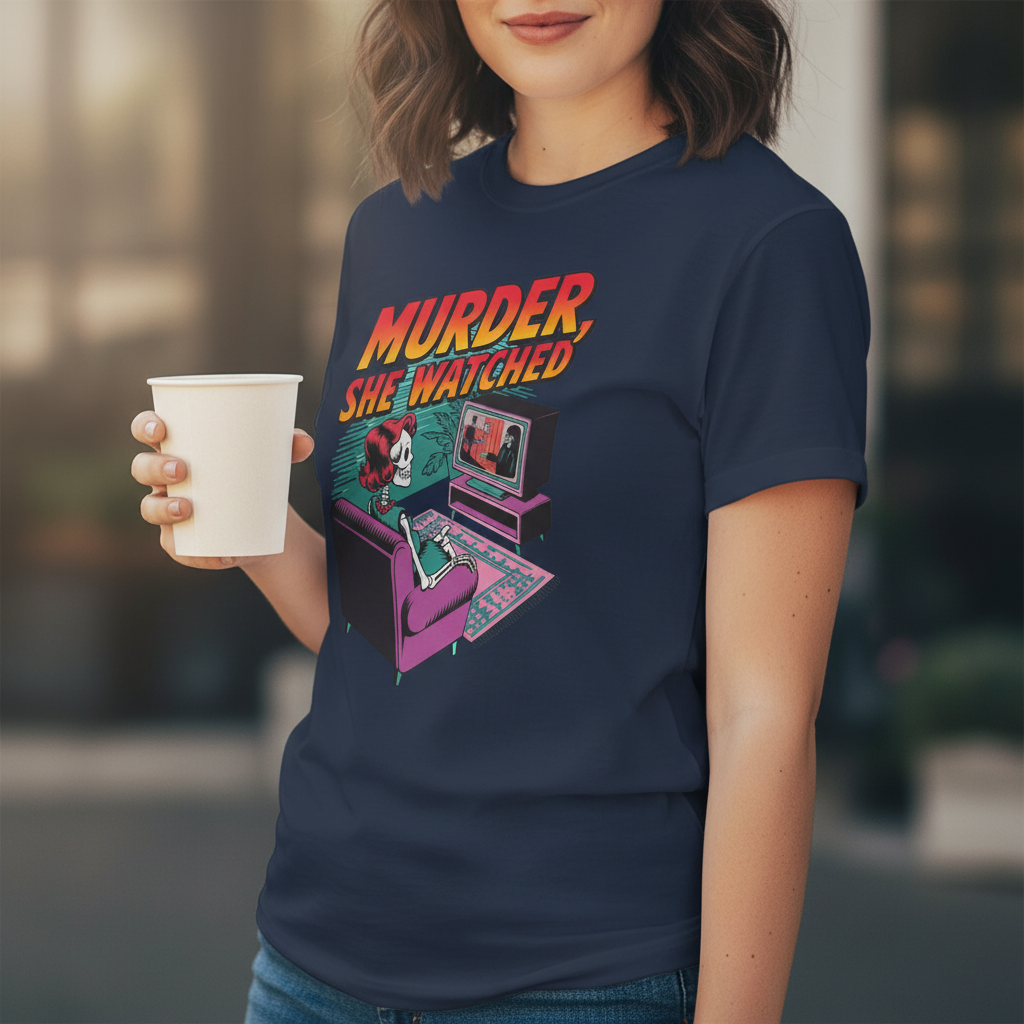 Murder She Watched T-Shirt_lifestyle