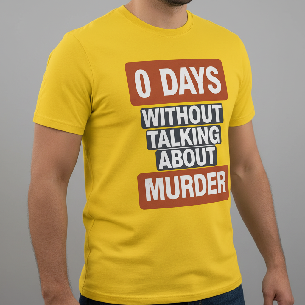 0 Days Without Talking About Murder T-Shirt_space