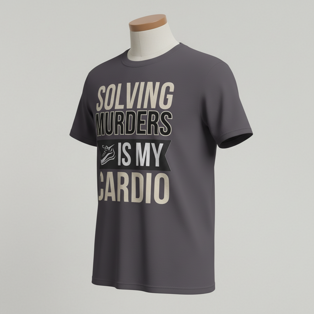 Solving Murders Is My Cardio T-Shirt_space