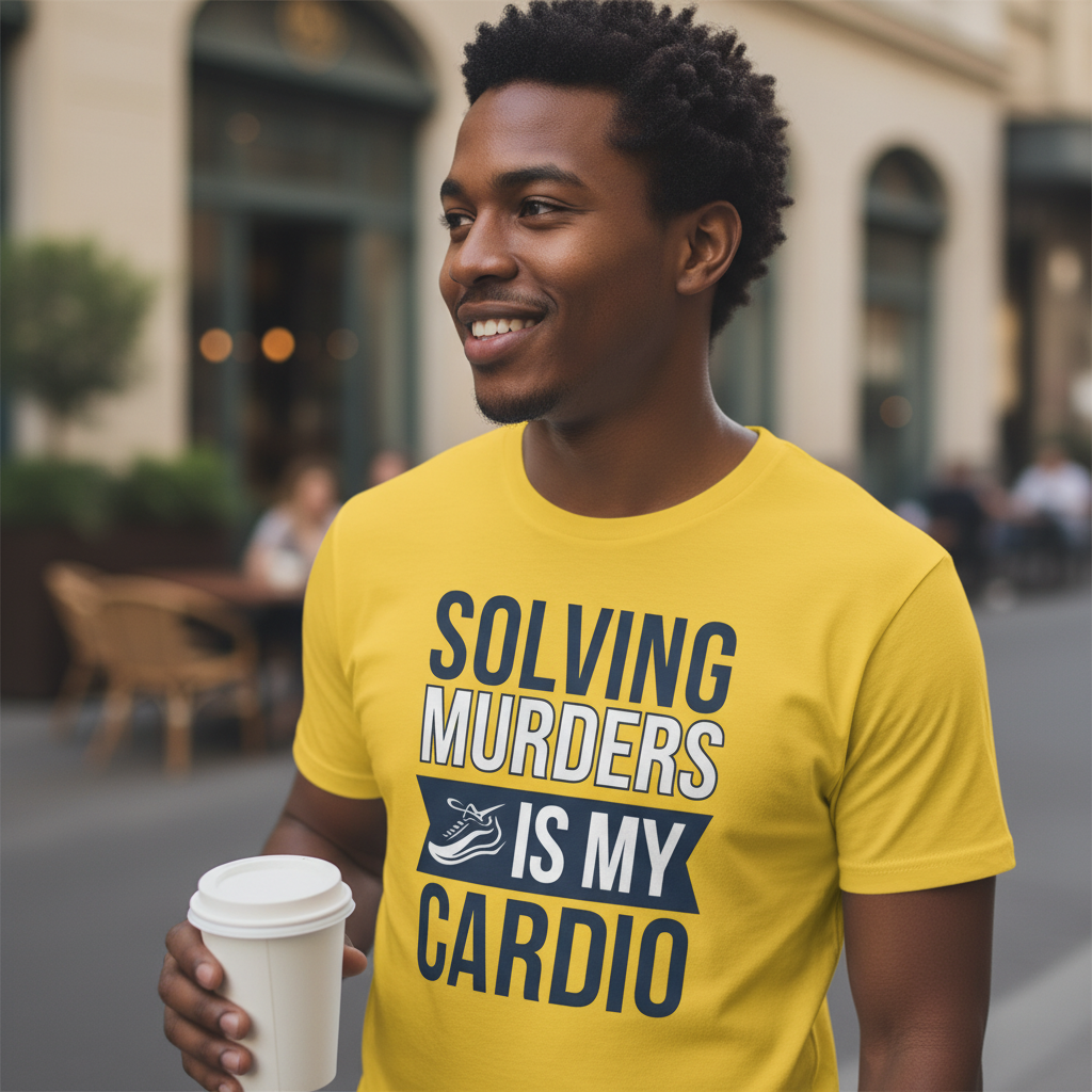 Solving Murders Is My Cardio T-Shirt_lifestyle