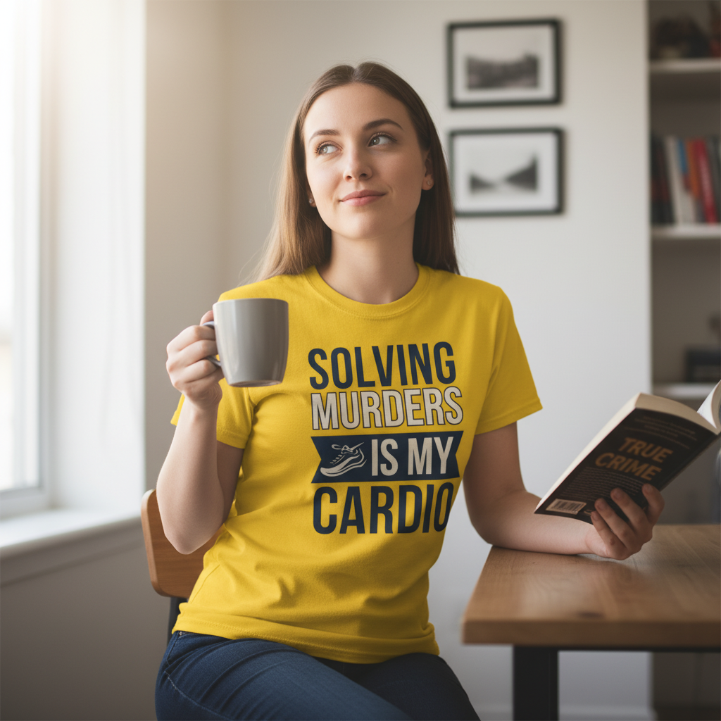 Solving Murders Is My Cardio T-Shirt_use