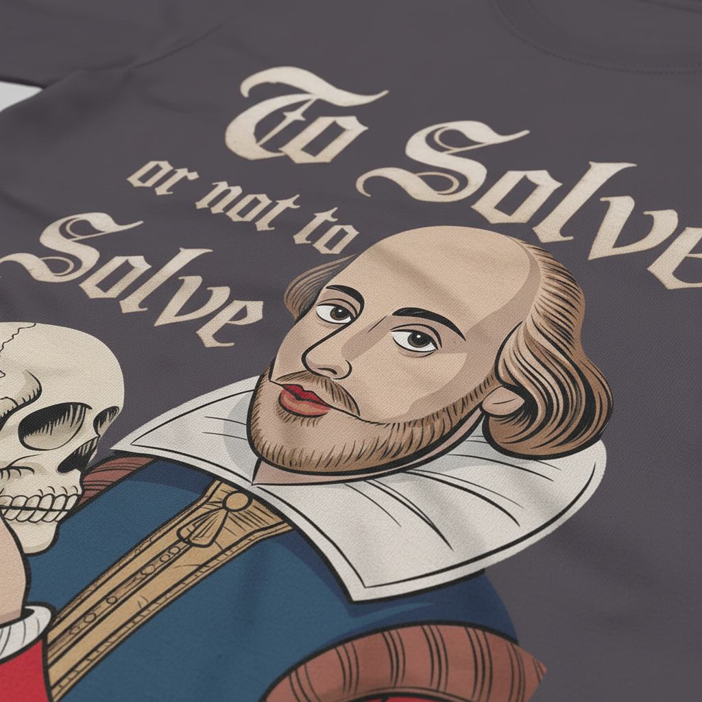 To Solve or Not To Solve T-Shirt_closeup