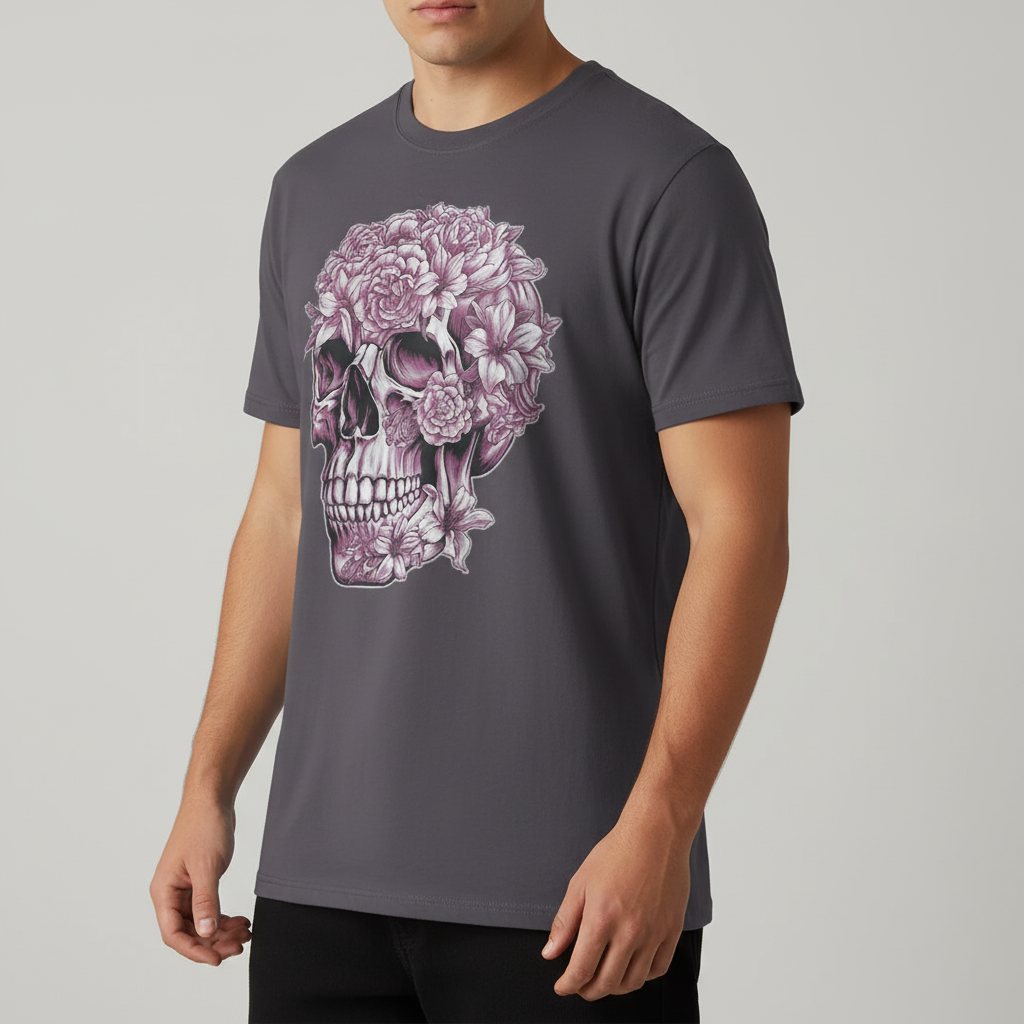 Floral Skull Bloom T-Shirt_benefit