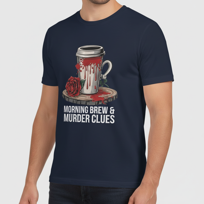 Morning Brew & Murder Clues T-Shirt_benefit