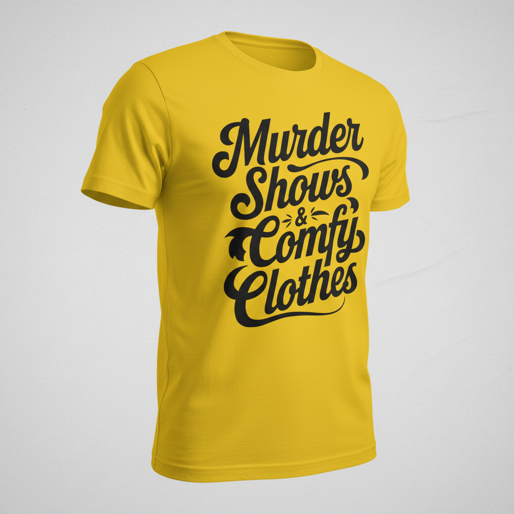 Murder Shows & Comfy Clothes T-Shirt_space