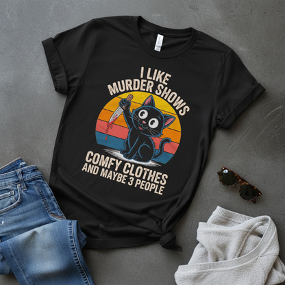 Murder Shows & Cats T-Shirt_pairing
