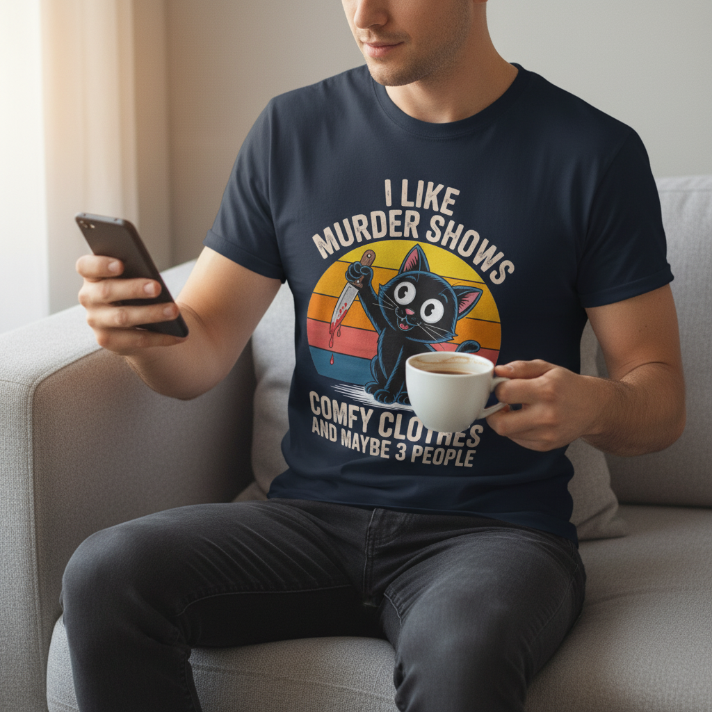 Murder Shows & Cats T-Shirt_use