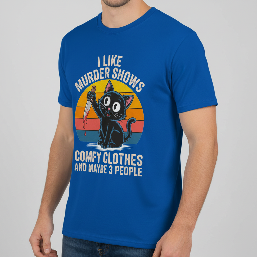 Murder Shows & Cats T-Shirt_benefit