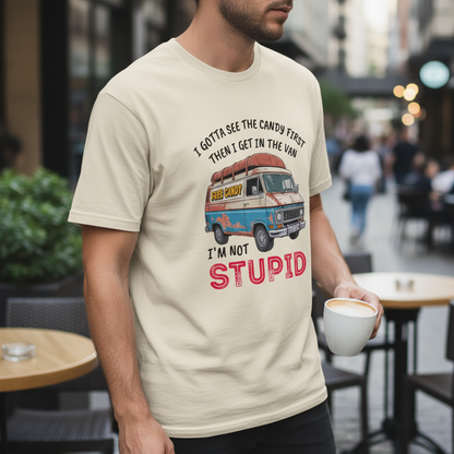 Not Stupid Candy Van T-Shirt_lifestyle
