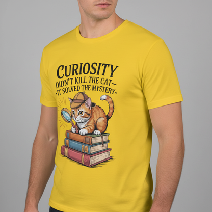 Curious Detective Cat T-Shirt_benefit