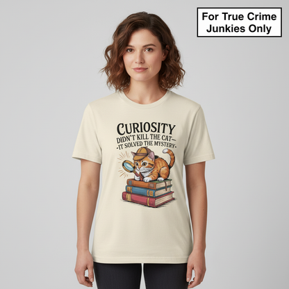 Curious Detective Cat T-Shirt_hero