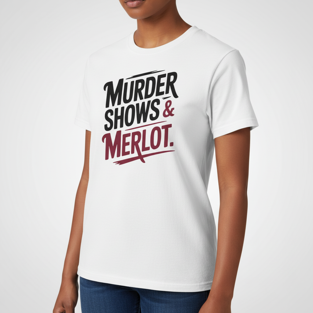 Murder Shows & Merlot T-Shirt_space