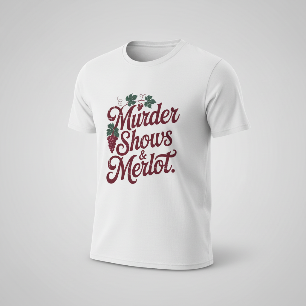 Murder Shows & Merlot T-Shirt_space