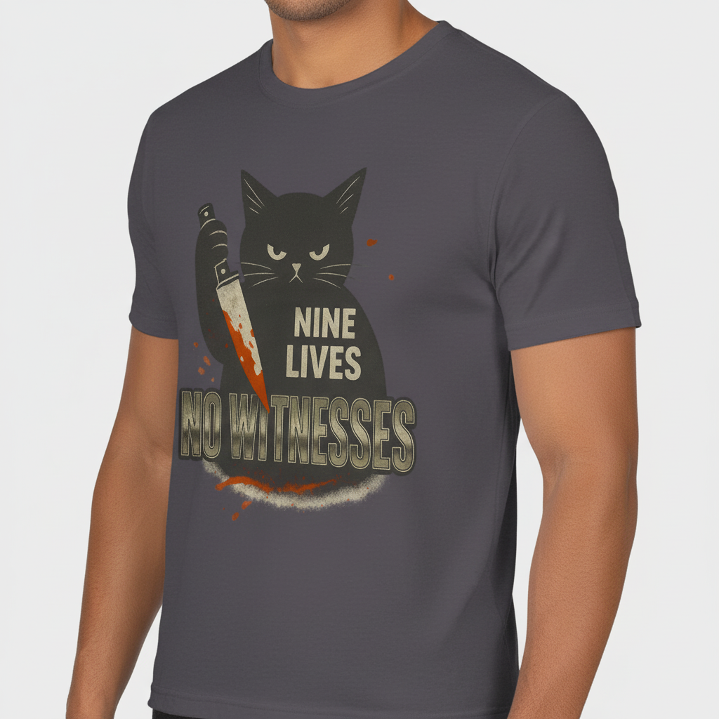 Nine Lives No Witnesses T-Shirt_space