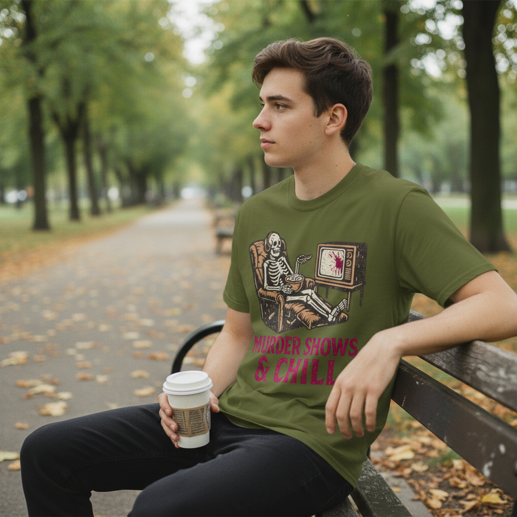 Murder Shows & Chill T-Shirt_lifestyle