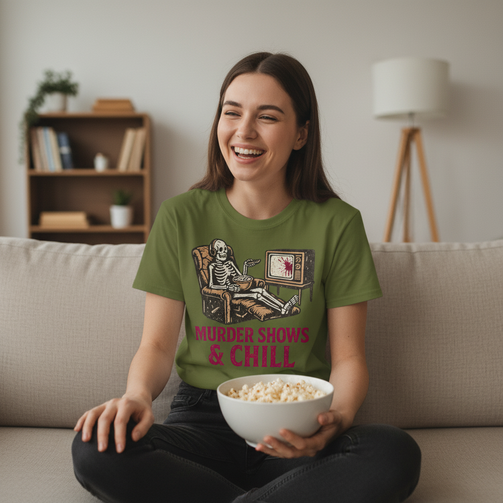 Murder Shows & Chill T-Shirt_use